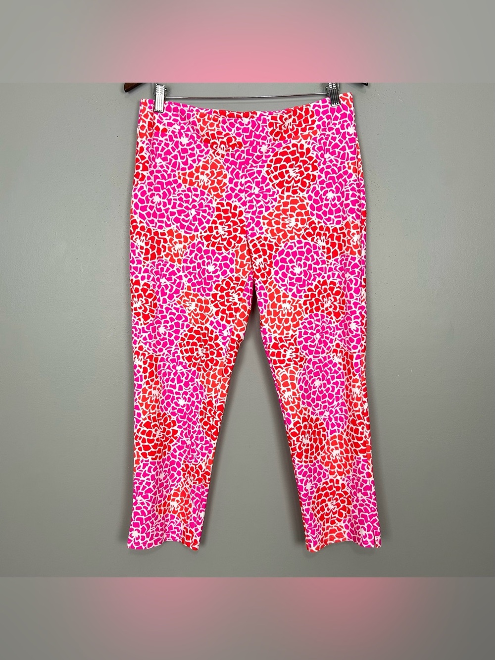 Jude Connally Lucia Crop Pants Women’s Size M Jude Cloth Knit Mums Hot Pink
